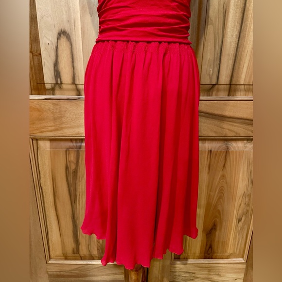 Emporio Armani - Red Silk Dress - made in Italy - EUC - size 8 - Picture 4 of 16
